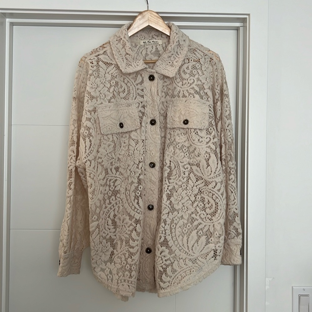 Free People lace shirt